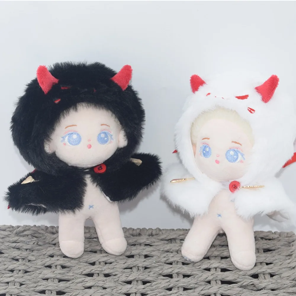 

Plush Cloak 10CM Cotton Doll Clothes Shawl Cat Hat Stuffed Doll Clothes Changing Cartoon Plush Toys Clothes Girl Gift