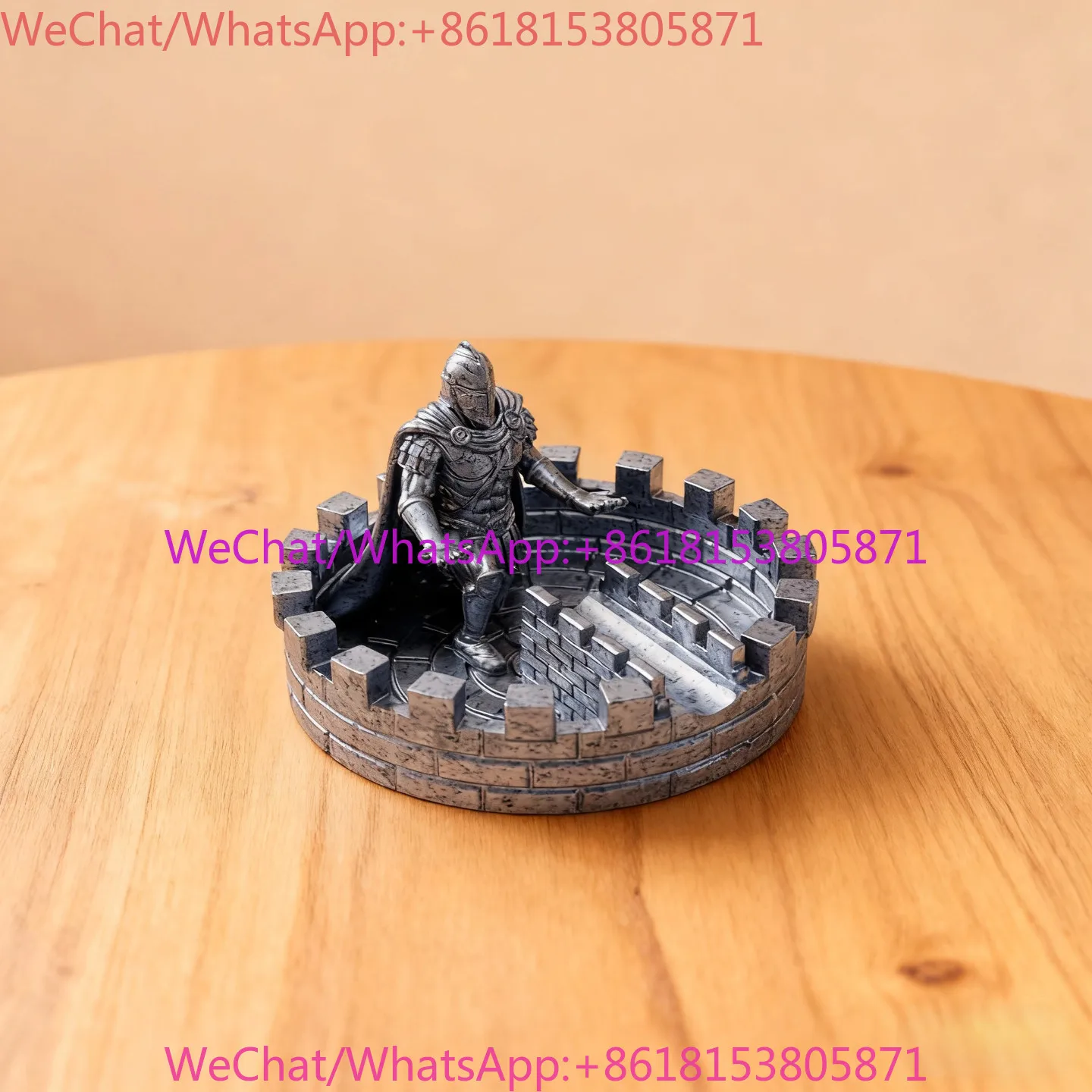 Retro knight cigar holder ashtray resin home decoration medieval ornaments personalized creativity