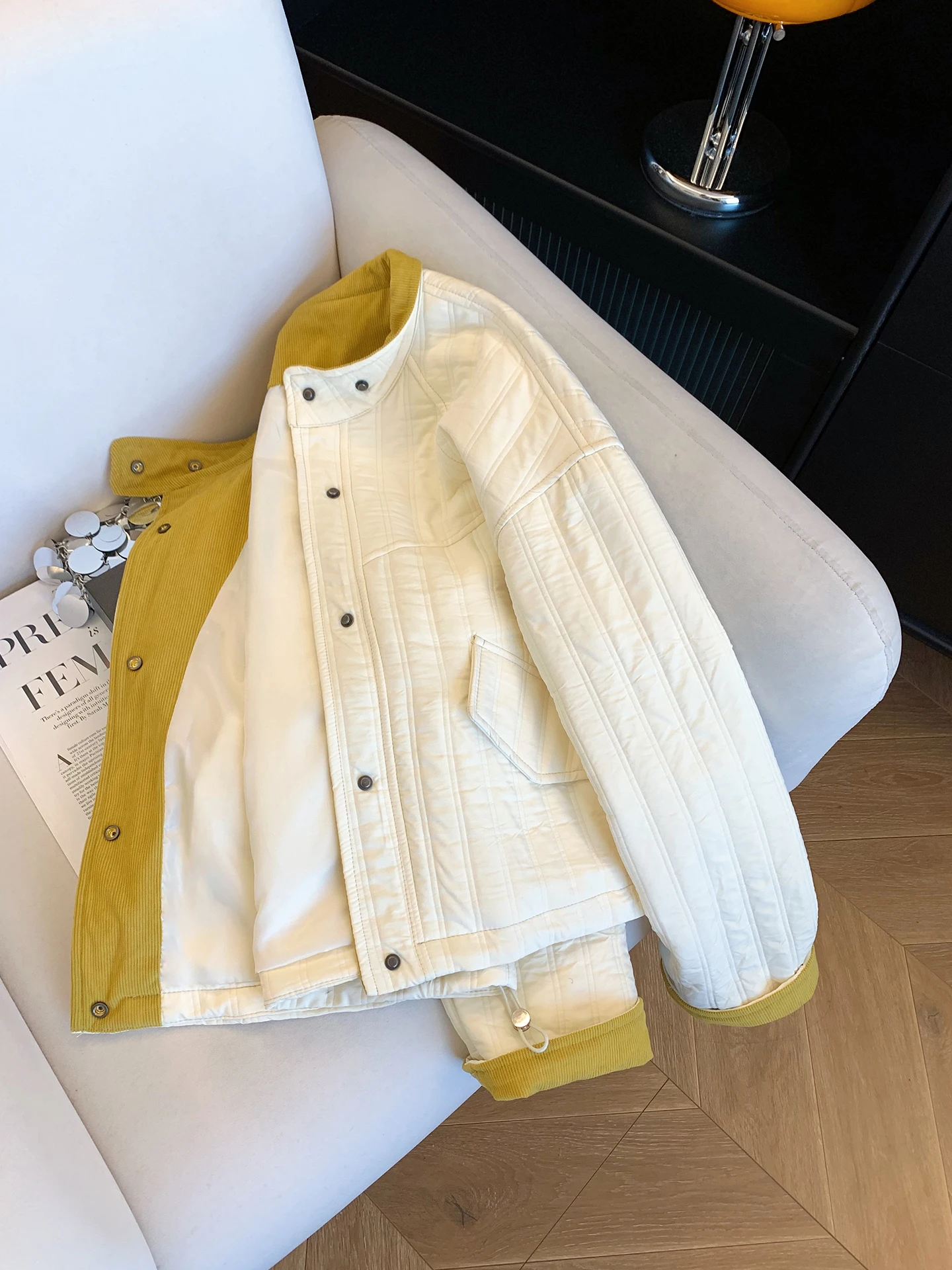 

Облегающее хлопковое джето женское пальто с легким воротником-стойкой на одной пуговице, осень-зима, модное цветное блуздовое пальто