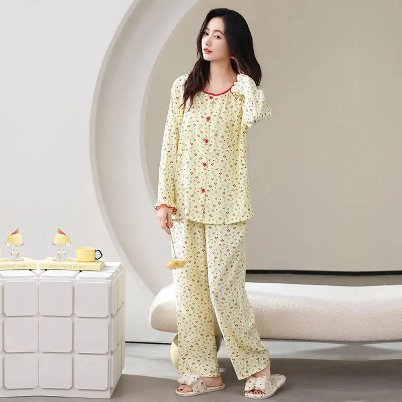 

Pajama Sets Vintage Women Polyester Blend Elegant Painting Print Exceptional Durability Pill Resistant Scoop Neck Short Sleeve