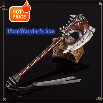 Arma de World of Warcraft, hacha Gorehowl, juego Garrosh Hellscream, espada de Metal periférica, modelo samurái, juguetes artesanales, 19cm, nuevo