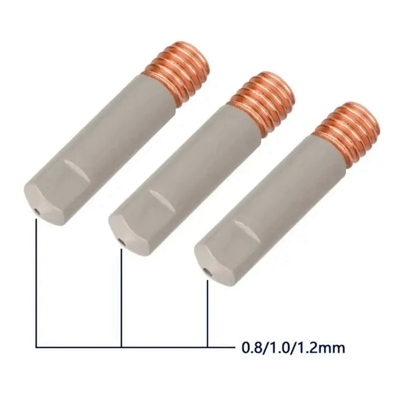 20 pz MB15AK ugello di saldatura Tipcoating proteggere ugello Gas M6 0.8/1.0/1.2Mm MIG parti dello strumento di saldatura