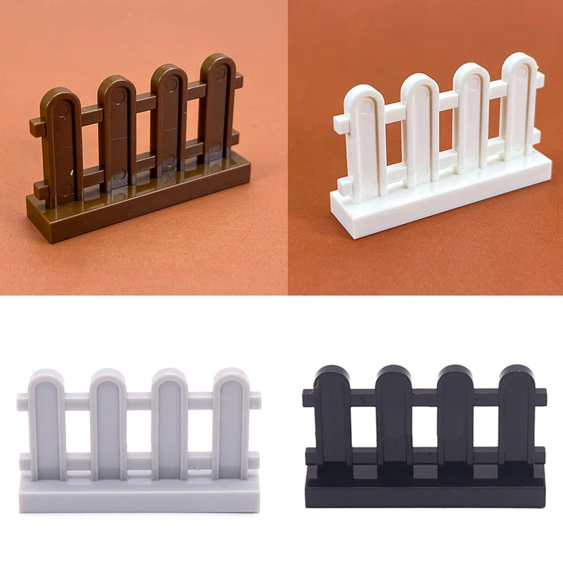 Блоки-для-строительства-ограждений-1x4x2-33303-moc-черные-белые-серые-коричневые-для-самостоятельной-сборки-городских-улиц-совместимые-с-lego