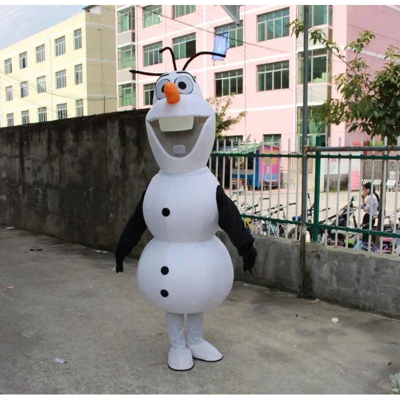 Cosplay Frozen Snow man Olaf character Mascot costume Advertising stage perform Fancy Dress birthday Party Animal carnival props