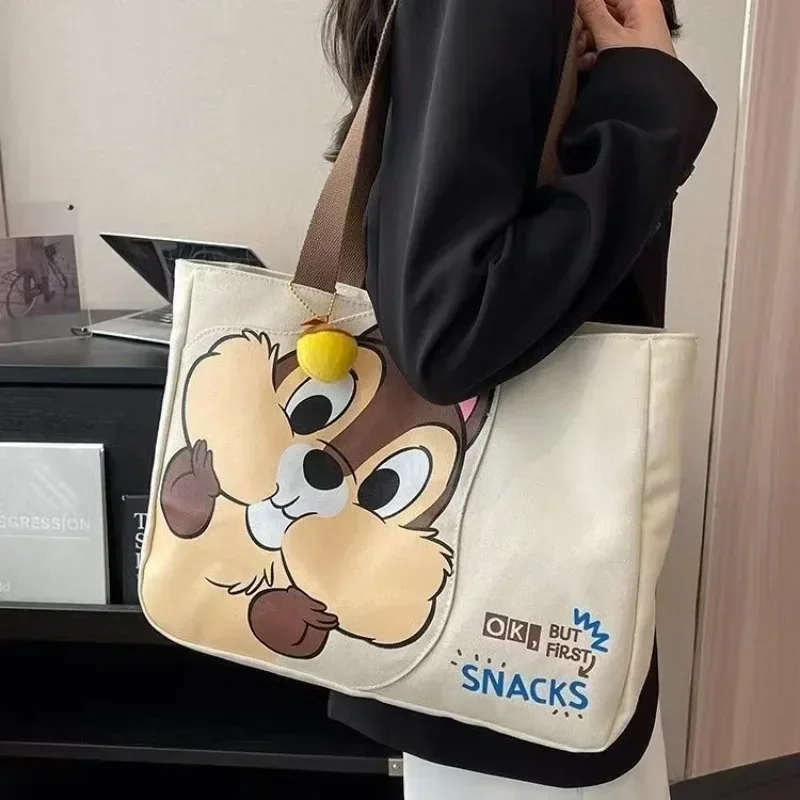 Disney new Chichititi Cartoon Print Large Capacity Women\'s Handbag Daily Travel Mummy Bag Fashionable and Versatile Shoulder Bag