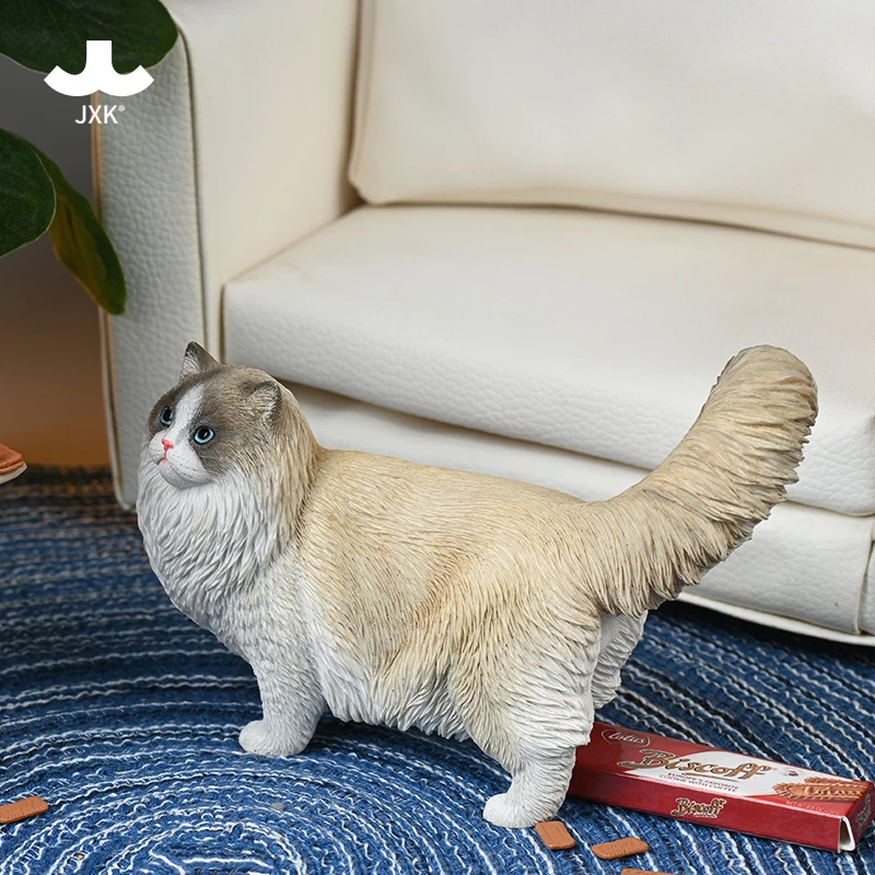 JXK JXK197 1/6 Scale Ragdoll Cat 2.0 Scene Accessories Static Animals Model Toy Fit 12'' Action Figures In Stock