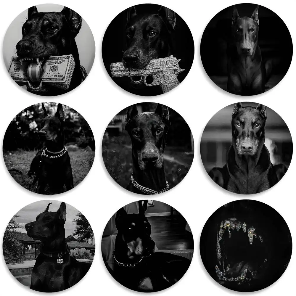 

Fierce Fashion Dubin Badges Round Exquisite Badge Brooches Creative Pins For Clothes Hat Backpack Gift Accessories