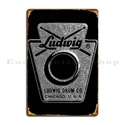 Ludwig Snare Drums Metal Sign Bar Cave Cinema Printing Wall Decor Rusty Tin Sign Poster