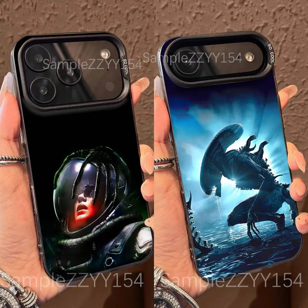 

A-Alien Romulus Phone Case For iPhone 17,16,15,14,13,12,X,8,Pro,Max,Plus,E,SE4,Air,Mini Black IMD Matte