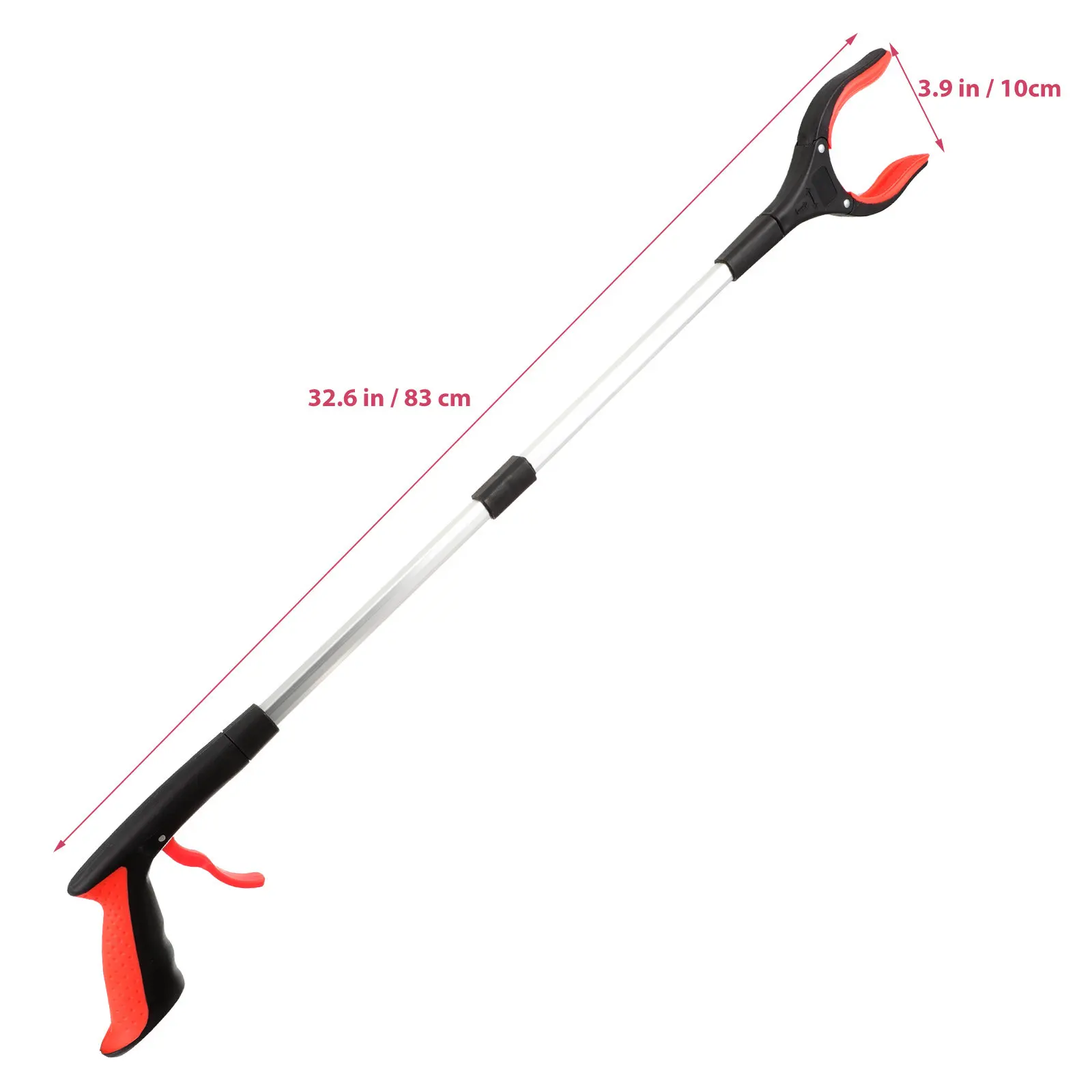 Garbage Clamp Foldable Up Tool Ergonomic Grabber Litter Picker Grabber Tool for Hard to Reach Areas Outdoor Indoor