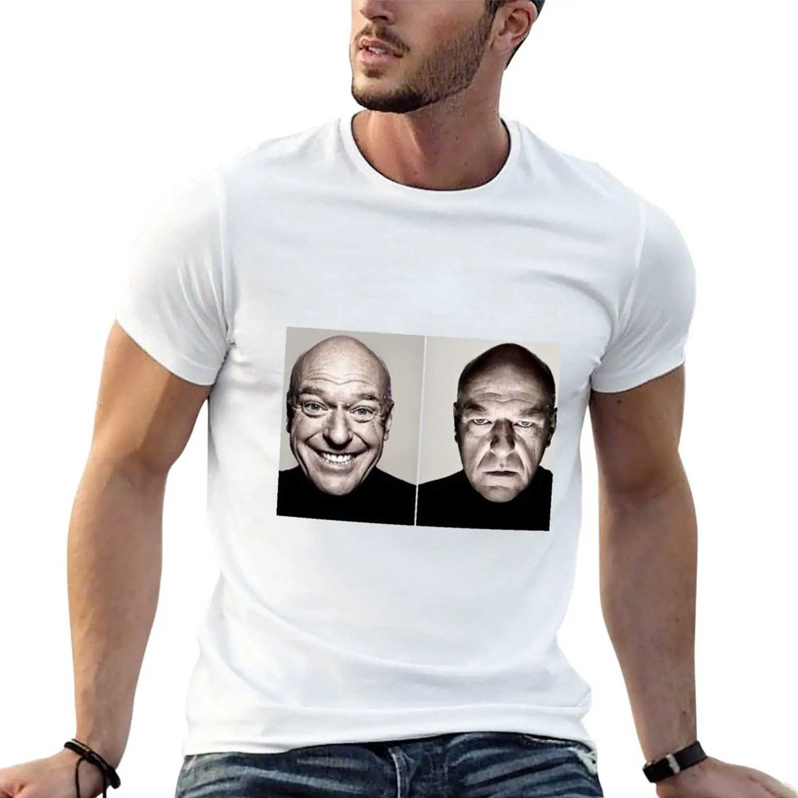 HD Dean Norris Reaction / Hank Shrader Breaking Bad Meme T-Shirt Short sleeve kawaii clothes t shirts men