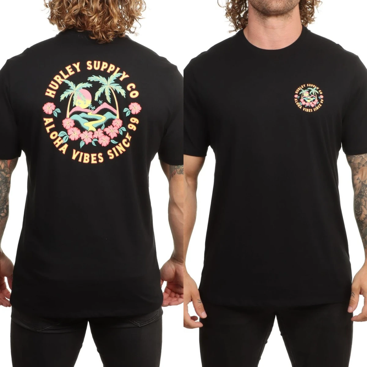 Four Corners Surfing Skateboard Street Brand T-shirt Cotton Graphic Tee Men Women Summer Streetwear