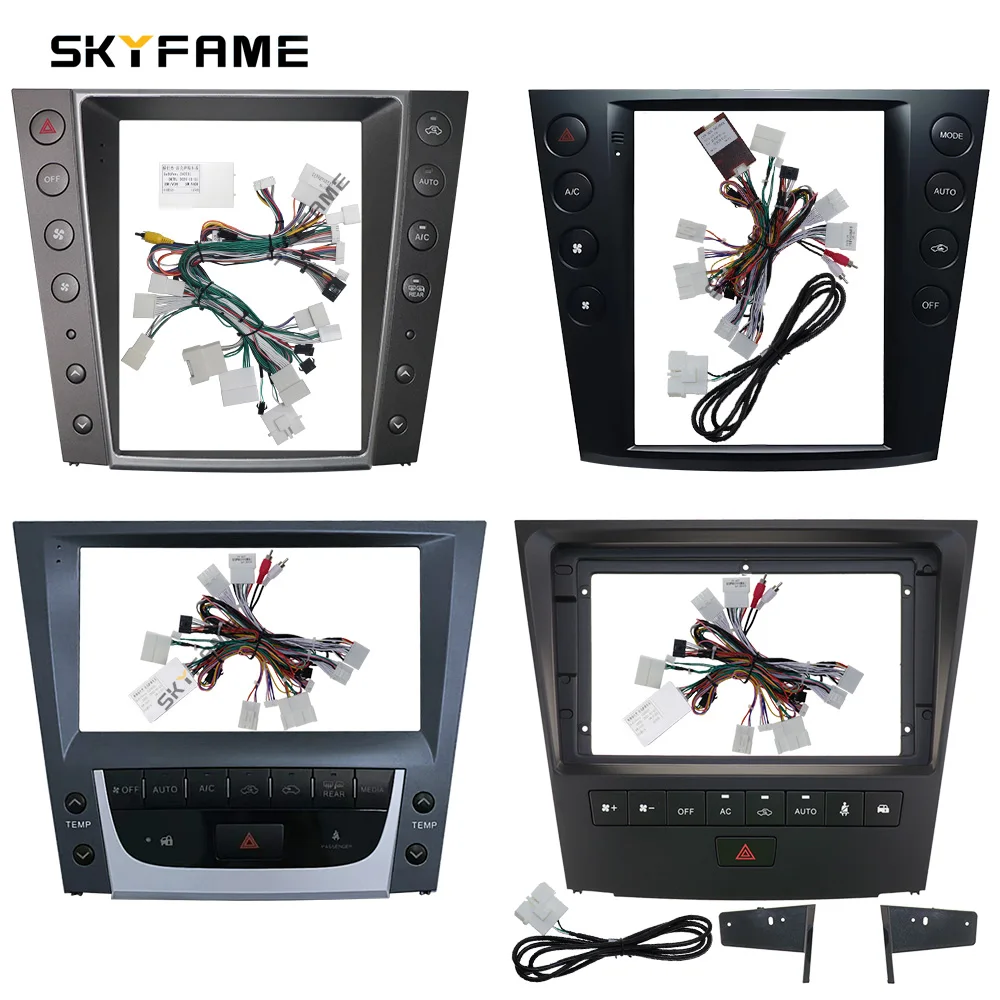 SKYFAME Car Frame Fascia Adapter Canbus Box Decoder Android Radio Dash Fitting Panel Kit For Lexus GS250 GS300 GS350 GS450H