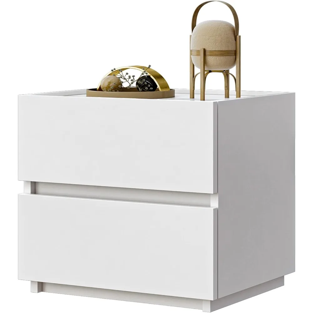 

Компактный штабелируемый комод с 2 ящиками для небольших помещений, современная тумбочка для спальни, торцевой столик для хранения вещей для гостиной
