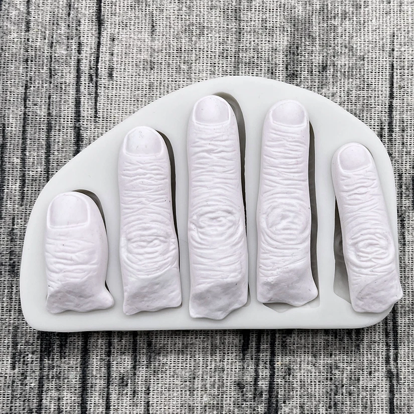 Halloween Finger Silicone Mold Sugarcraft Cupcake Baking Mold Fondant Cake Decorating Tools