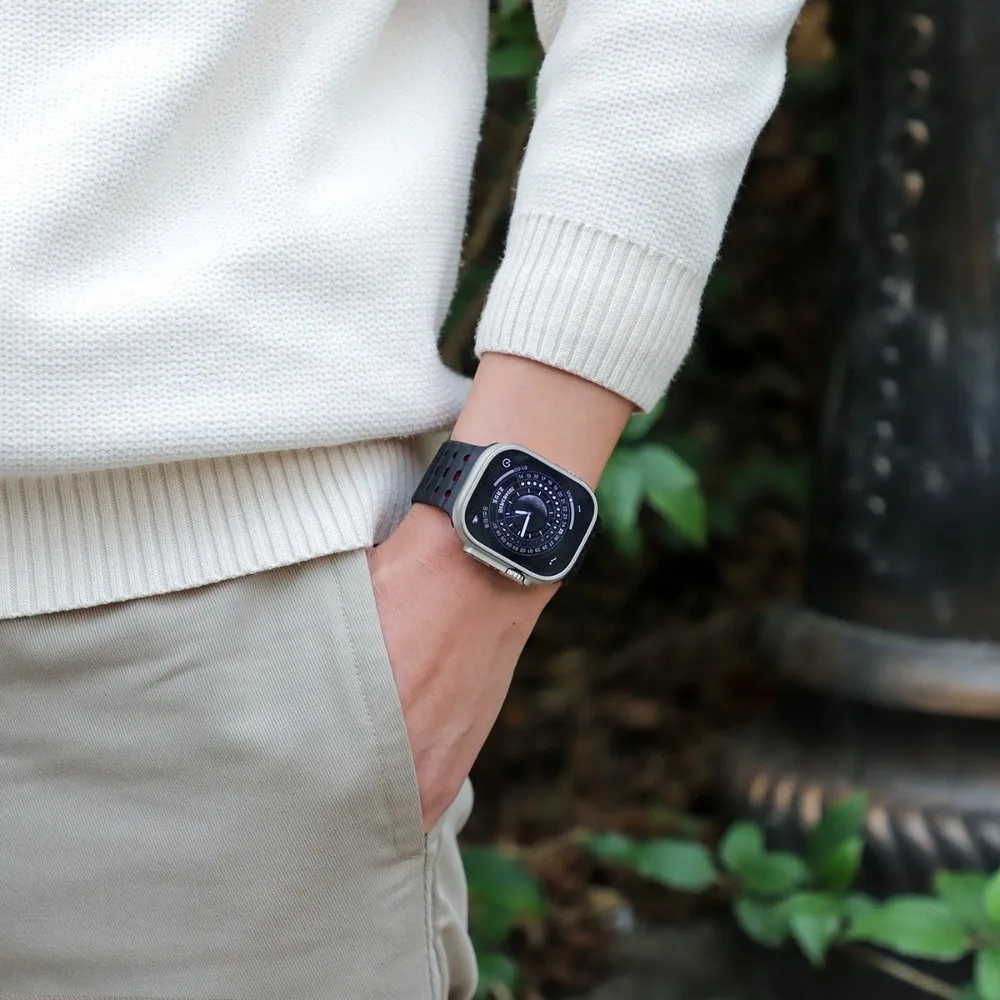 Silikonowy pasek do smartwatcha z magnetycznym zapięciem 42/44/45/49MM, pasek 38/40/41MM do Apple Watch Series 11/10/9/8/7/6/Ultra 3/SE 3