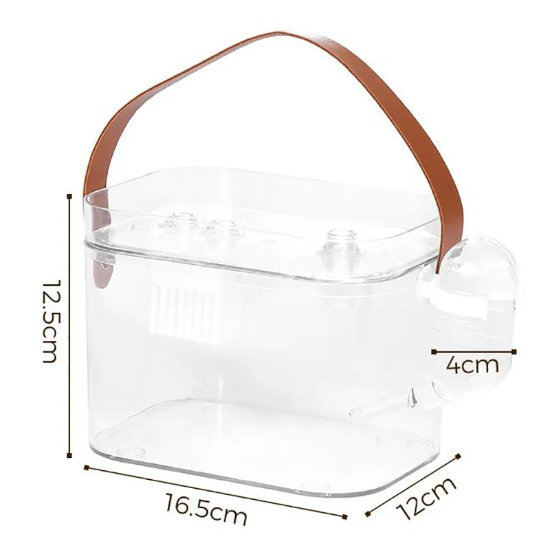 Hamster Outdoor Carrier Cage Portable Hamster Cage Transparent Large Hamster Bird Cage Pet Supplies Outdoor Bird Accessories