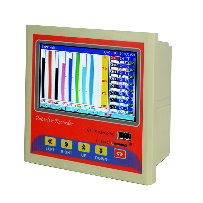 

12-Channels Temperature Recorder Data Logger Customizable OEM Support Colorful Date Paperless Display Pressure Recorder