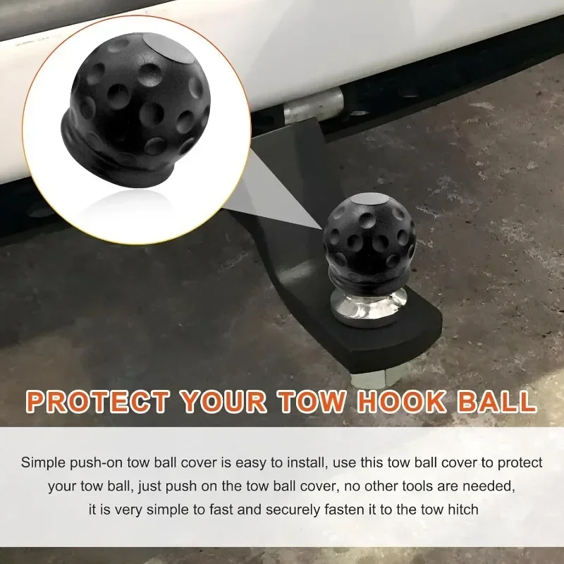 Cappuccio a sfera con tappo di copertura a sfera per barra di traino per rimorchio Proteggi gomma