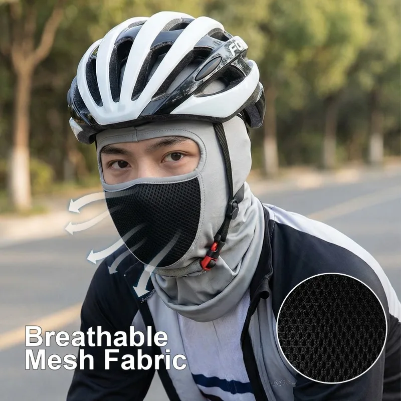 Cycling Face Mask Breathable Dustproof Windproof Head Cover Outdoor Sports Cap for Spring Autumn as Helmet Liner