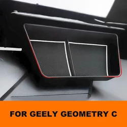 Upgrade Screen Rear Storage Box For Geely Geometry C 2020 2021 2022 2023 Hidden Storage Tray Display Box
