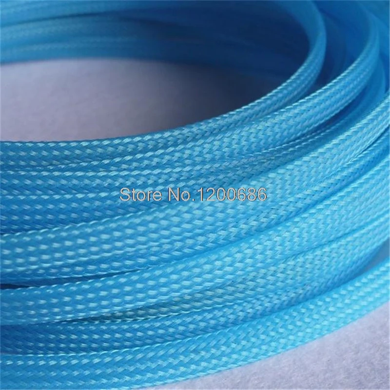 10M 8MM Braided Expandable Cable Sleeve Tight PET PET Nylon Wrapping Sheathing PC Cable Organizer Wire Cable Protection Loom