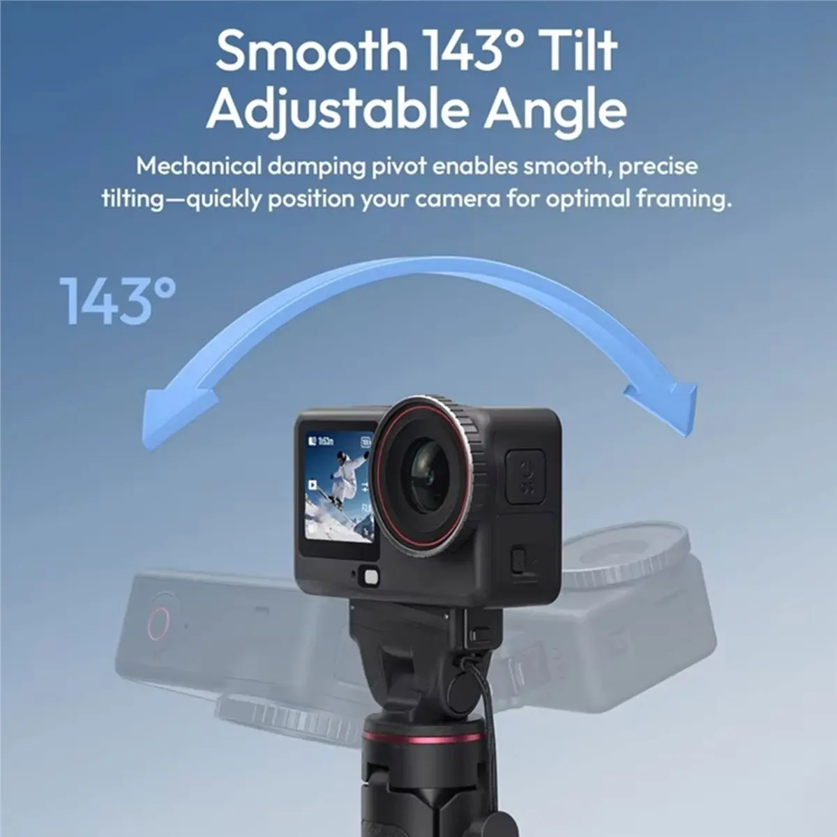 (BAAY) Mini trépied perche à selfie MT99 pour DJI Osmo Action 6, support extensible léger pour vlogging et photographie de voyag