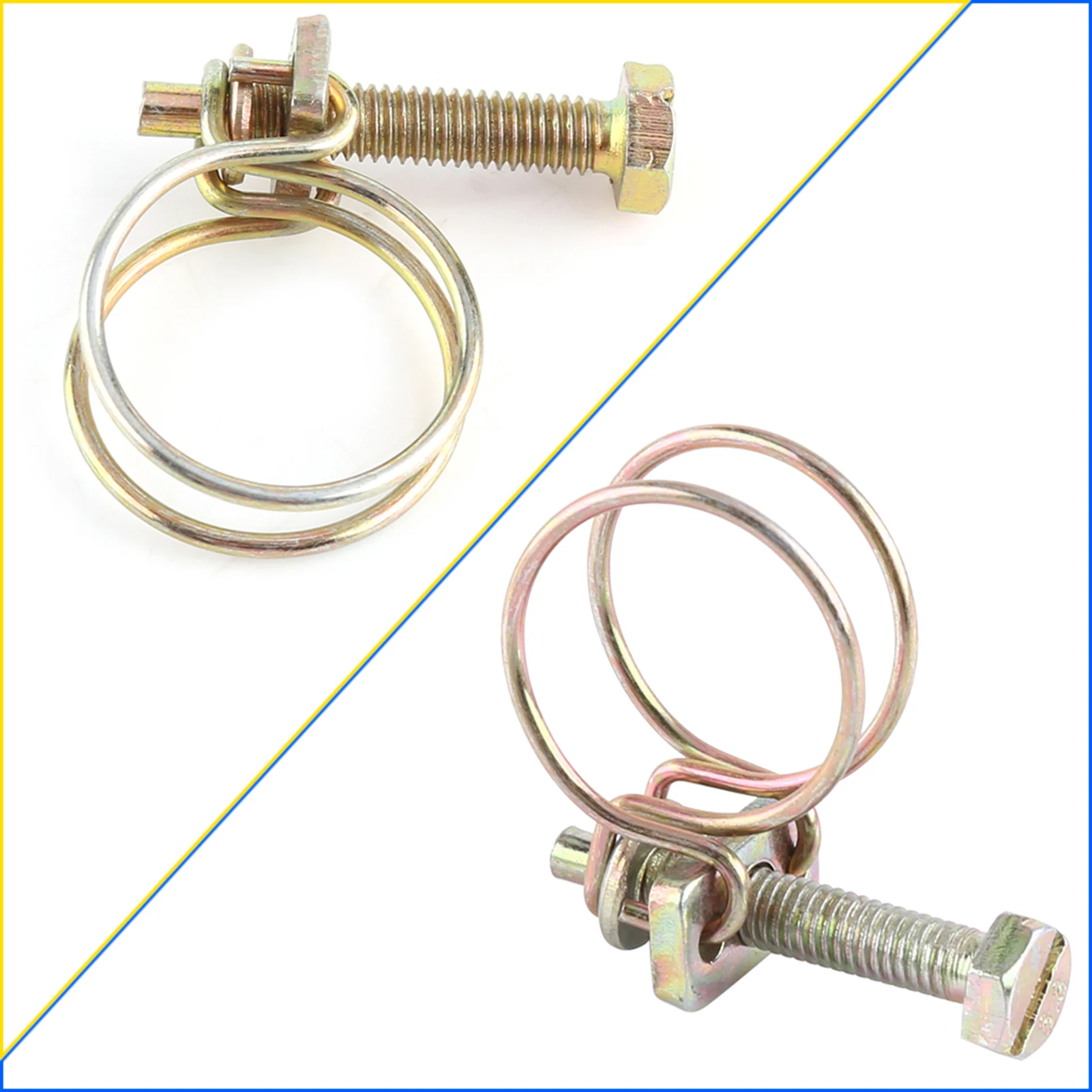 Adjustable Double Wire Water Hose Barb Clamp Pipe Clip Hoop Plumbing Fastener Hose Clamp Hose Fastener Pipe Clip Tube Clip