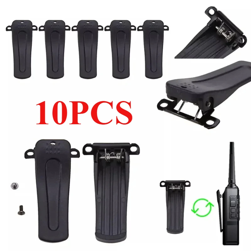 10PCS BaoFeng Belt Clip for BF-666S BF-777S BF-888S Retevis H777 Walkie Talkie Back Clamp BaoFeng Two Way Radio  Accessories