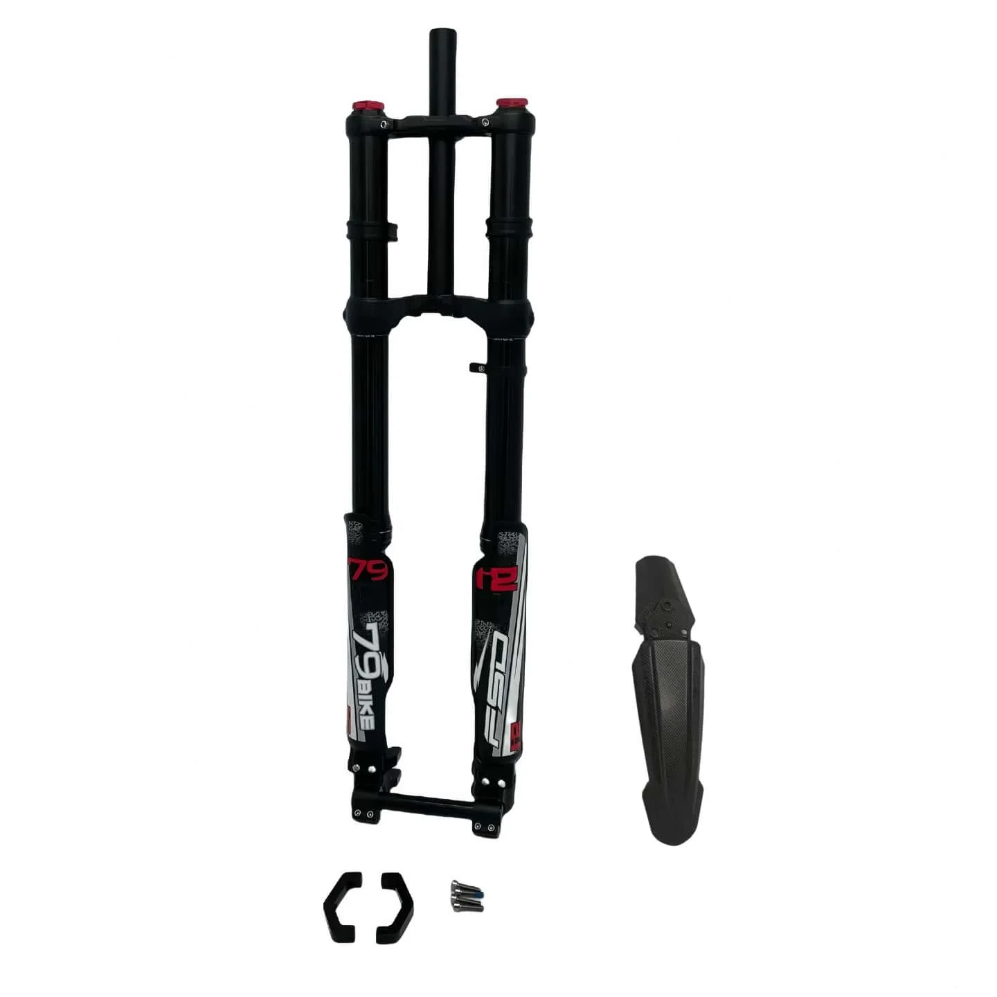 

79BIKE 8N Трехкоронная воздушная вилка для скоростного спуска 203 мм 110x20 мм, двойной тормоз с/без брызговика