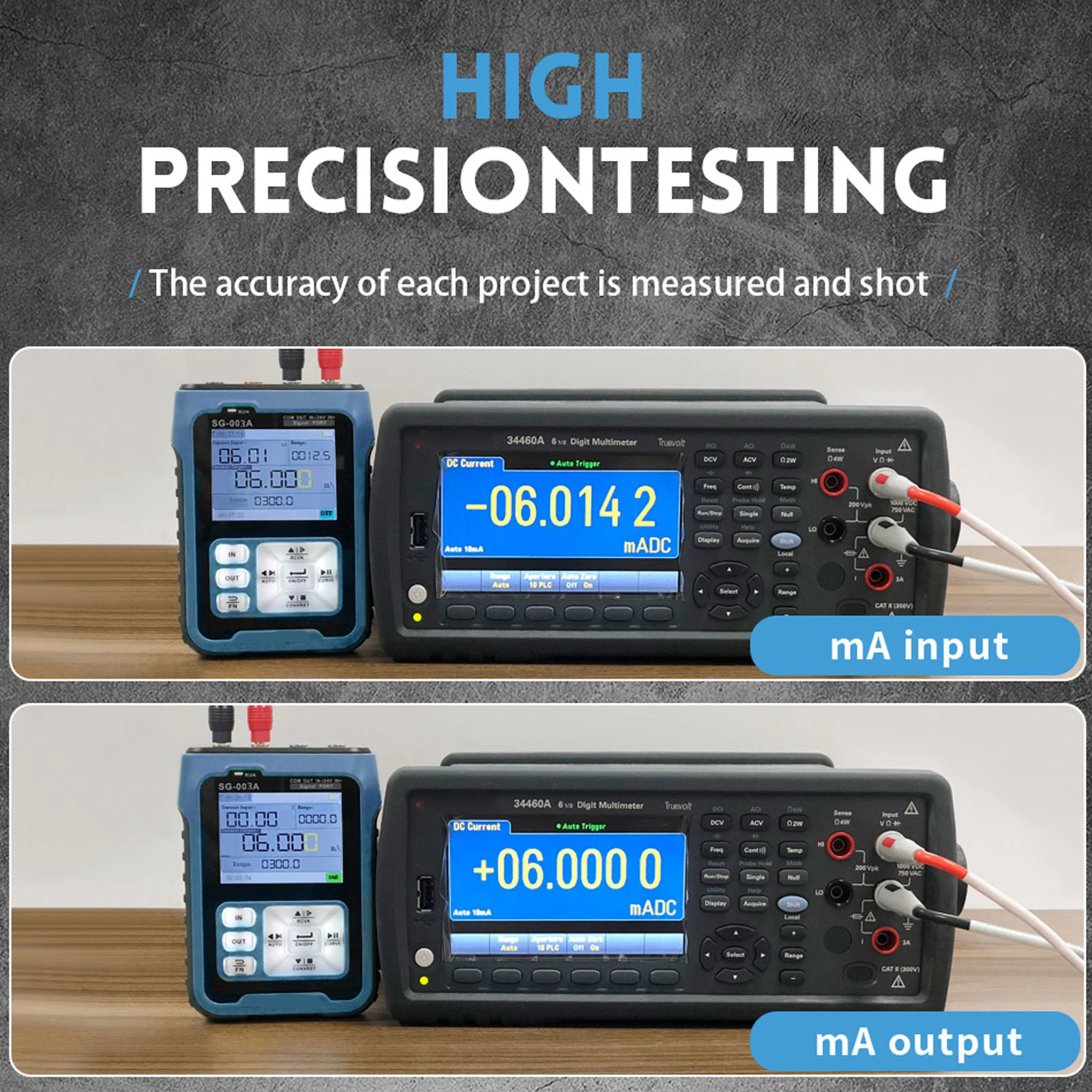 Portable Handheld 0-10V 4-20mAh Adjustable Current Voltage Simulator Signals Generator Sources Calibrator Transmitters with 2.4