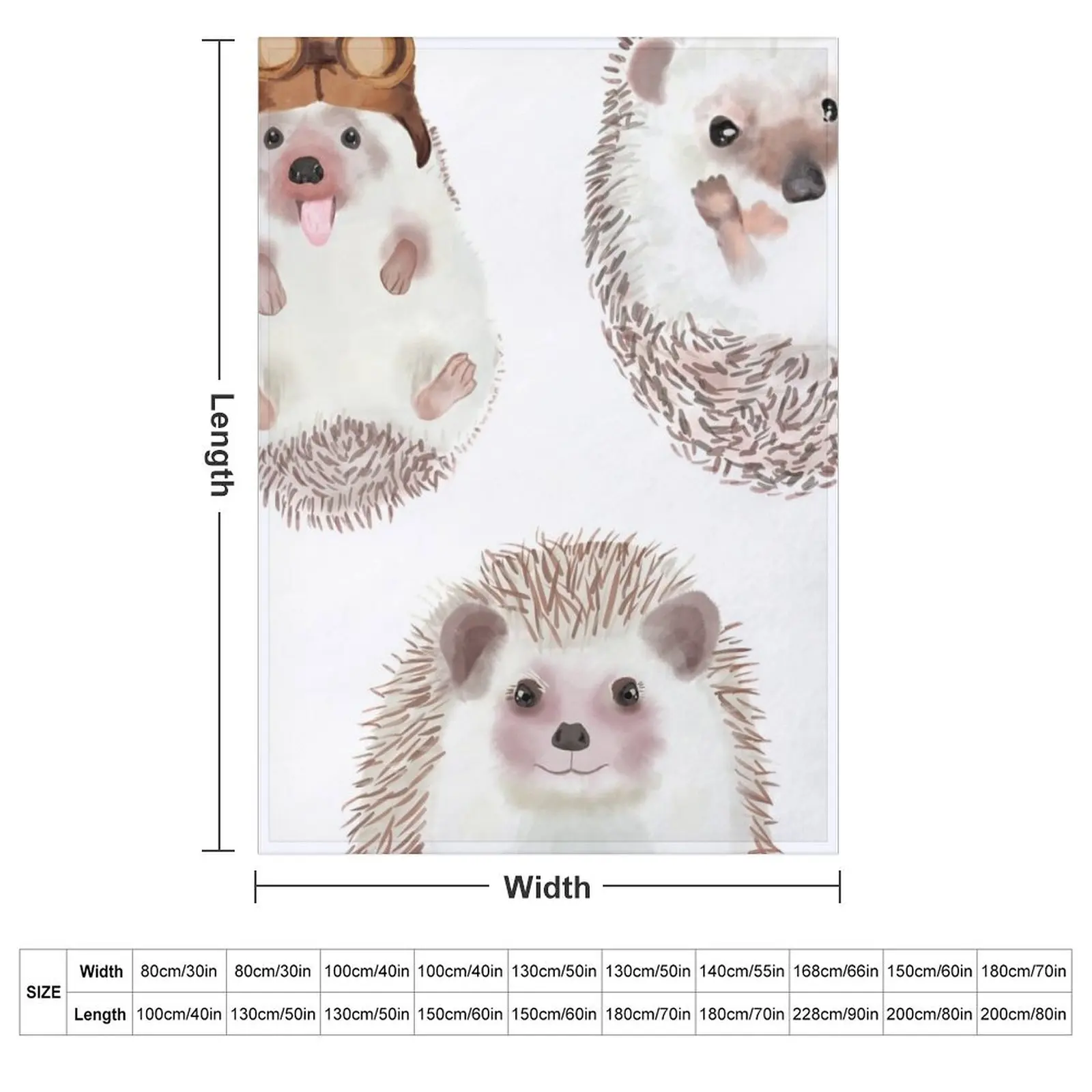 HedgeHogs Throw Blanket Bed covers Camping Summer Beddings Thins Decoratives Sofa Blankets