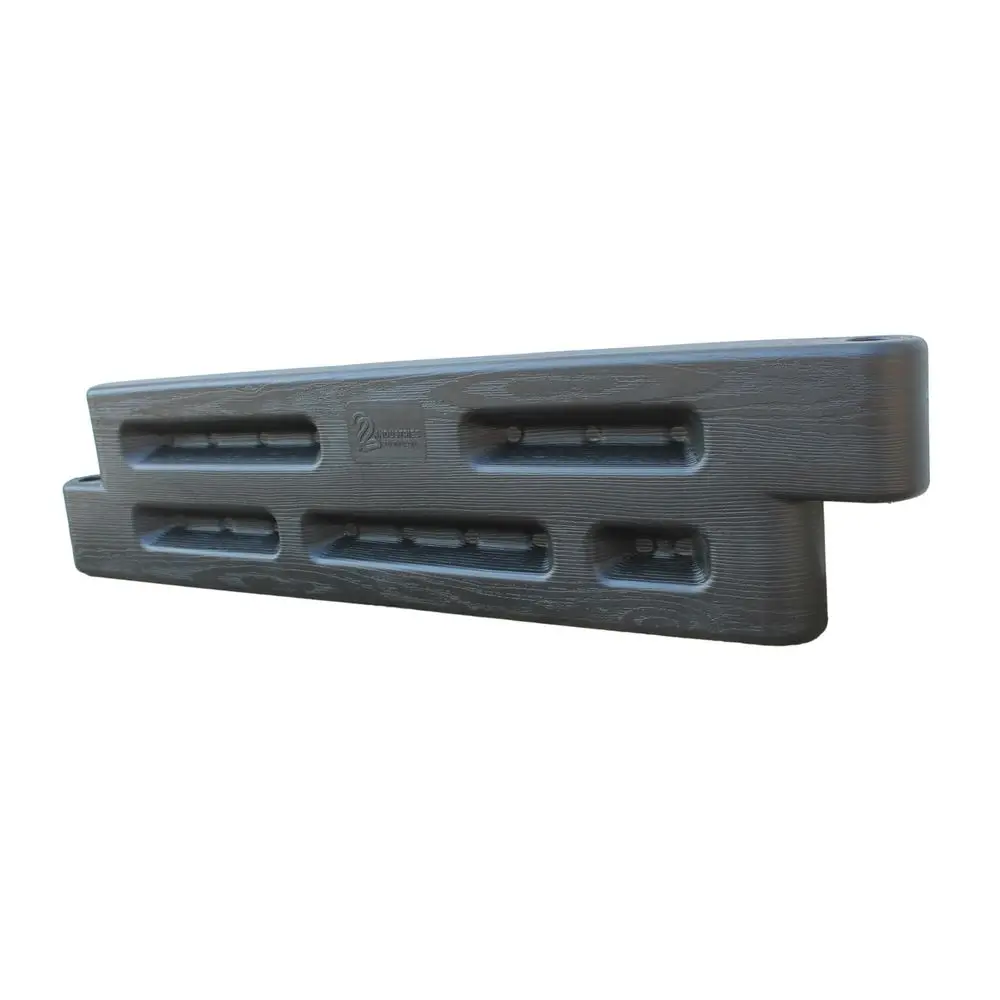 

Playground Edging Border 12 High Plastic Interlocking Timber for Playgrounds, and PlayAreas Black 52 L X 4 W X 12 H 8 Pack