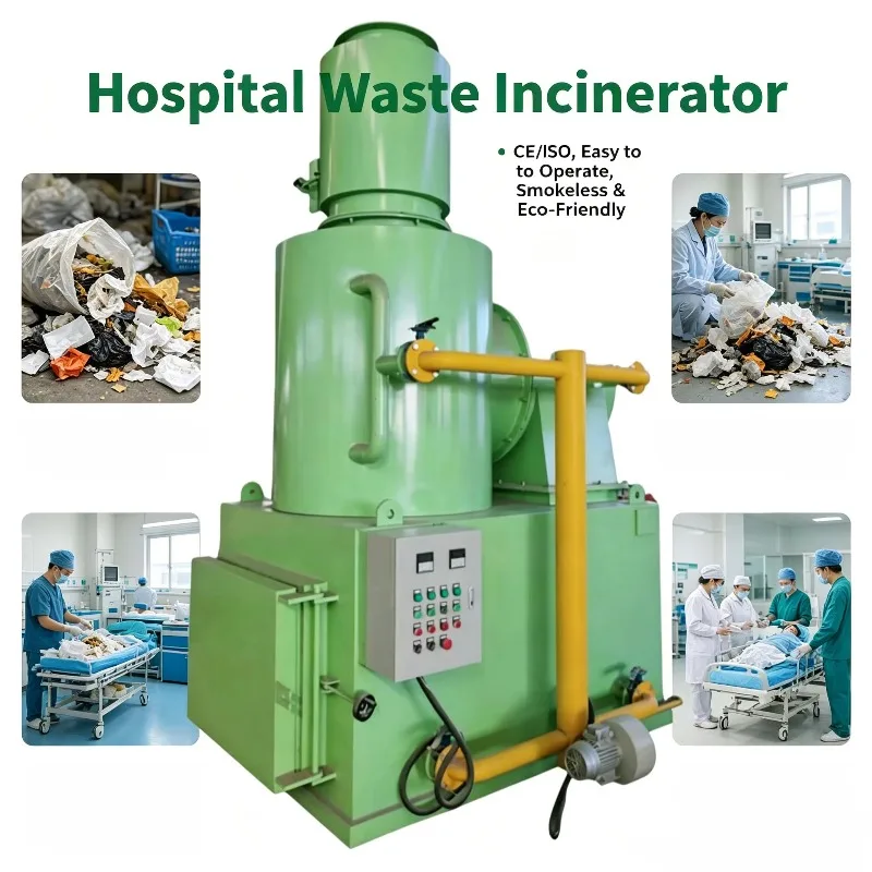 Customized High Quality Smokeless Medical Waste Incinerator for Clinic, Laboratory and Healthcare Facility Waste Disposal