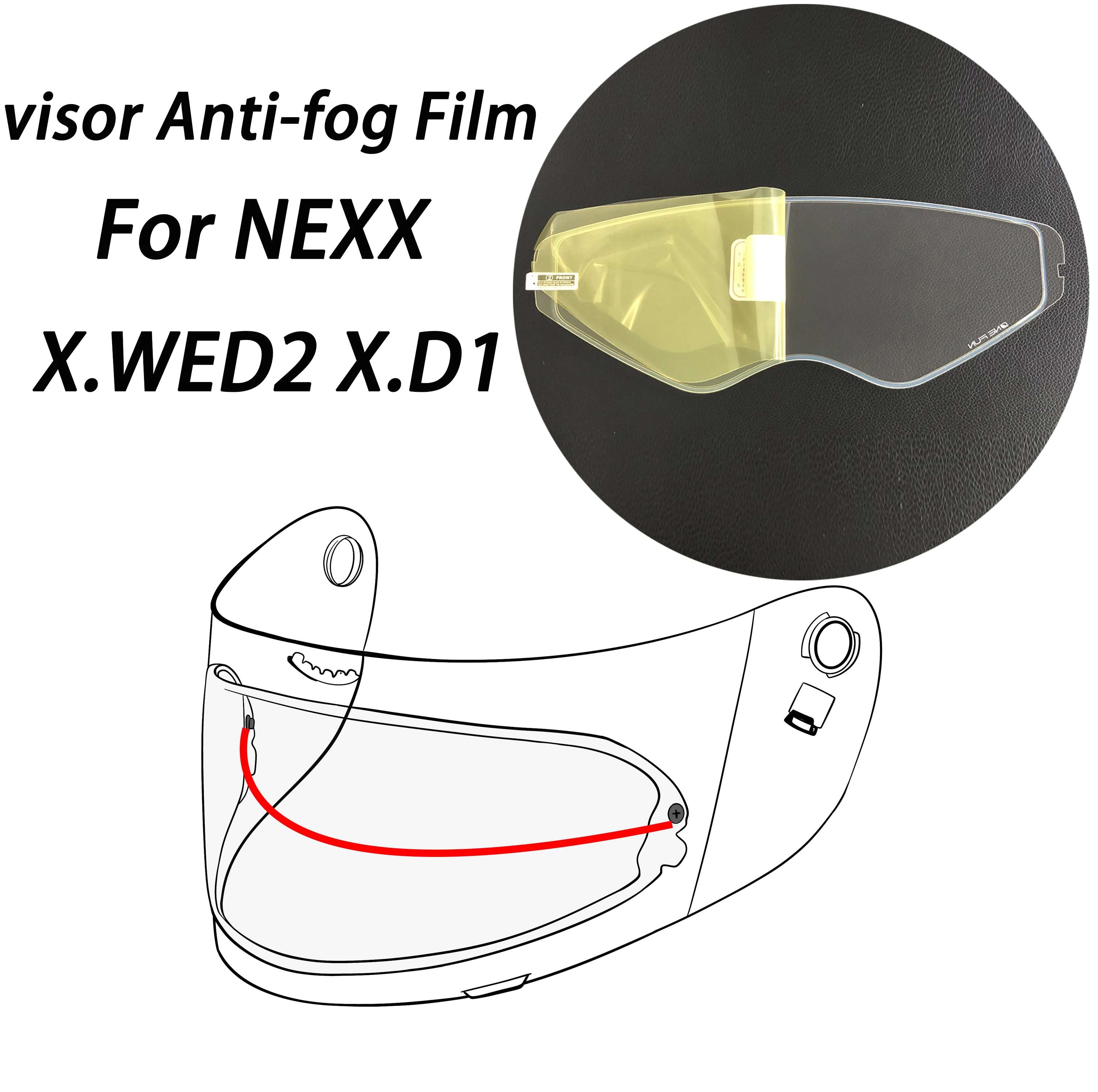 

Motorcycle Helmet Visor Patch Film For NEXX X.WED2 X.D1 XD1 X.WST2 Visor Anti Fog Film