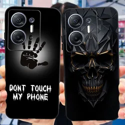 For Infinix Hot 30 5G Phone Case Hot30 5G X6832 Fashion Cool Pattern Black Silicone Soft TPU Cases