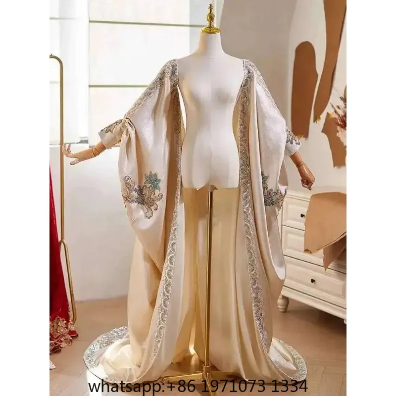 Handmade DIY Shawl Luxurious Long Train High-End Feel Host Evening Dress Accessories Photography Exaggerated Props