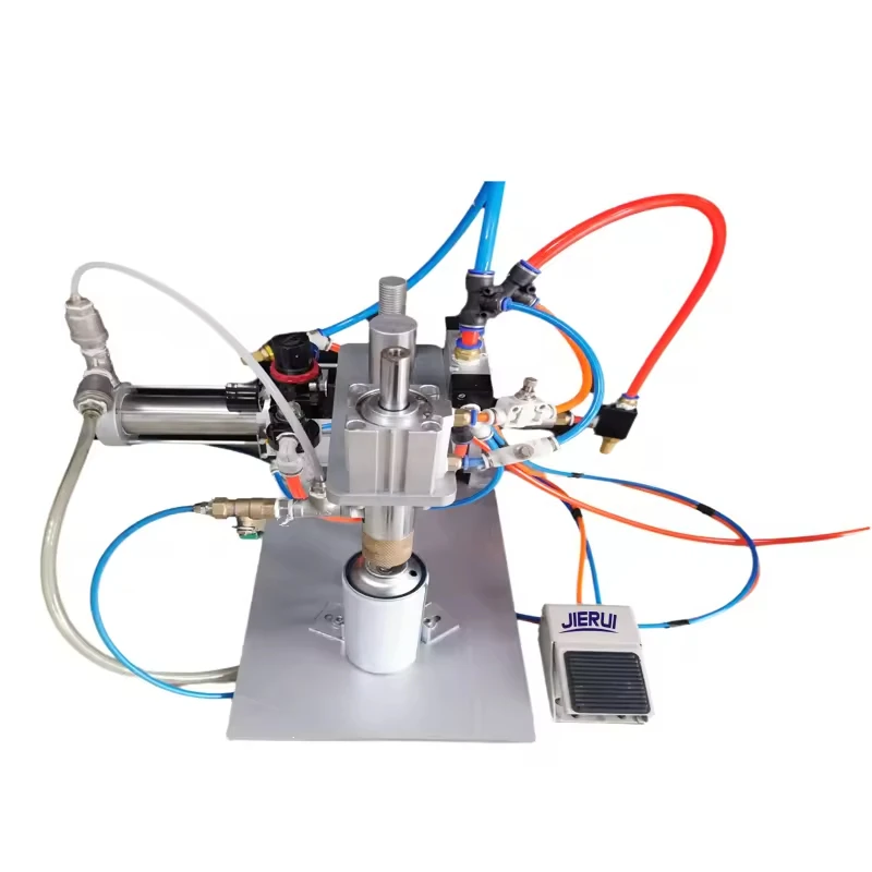 For 2026 Continuous Self-Spray Paint Canning Machine Semi-Automatic Aerosol Liquid Hand Filling Machine for Bottles for Chemical