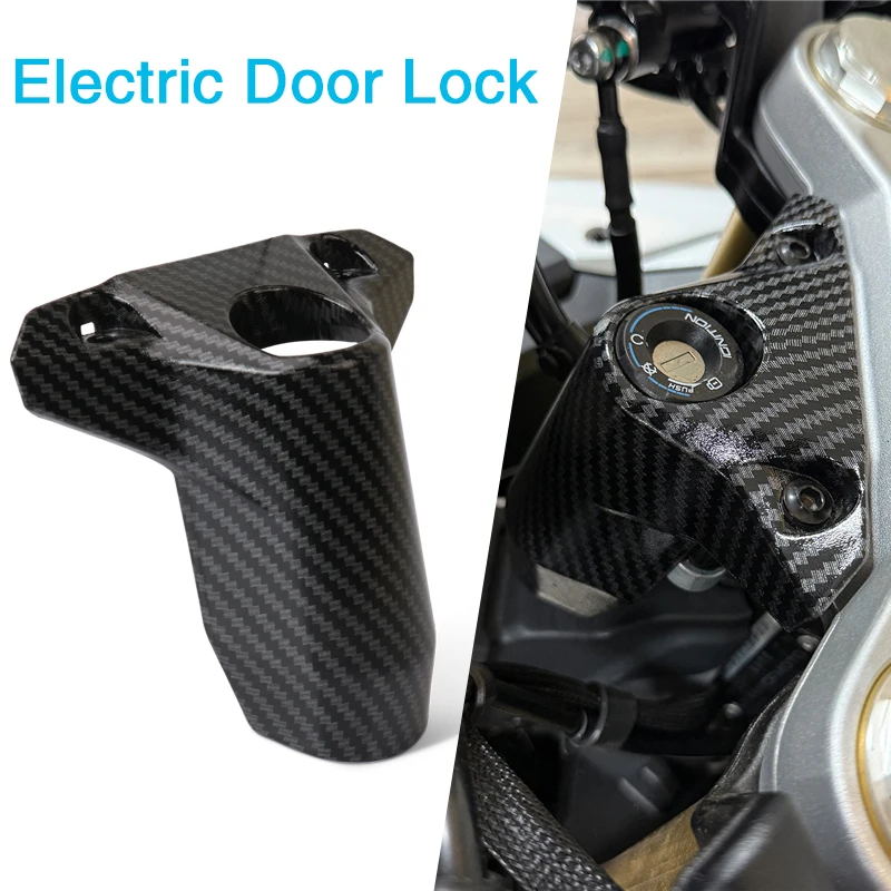 

Мотоциклетный электрический дверной замок из углеродного волокна, декоративная крышка, крышка замка зажигания для 450SR 450 SR 2022 2023 2024