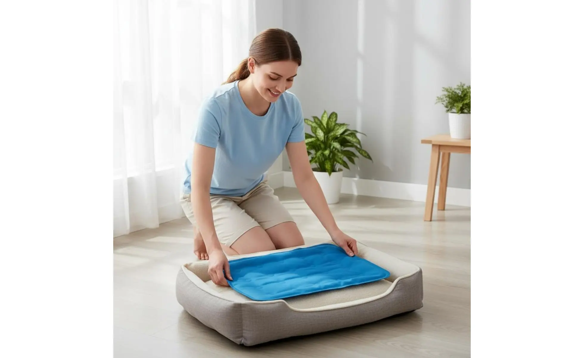 Pet Cooling Mat Gel Cooling Pad for Animals Long-Lasting Pressure-Activated for Dogs