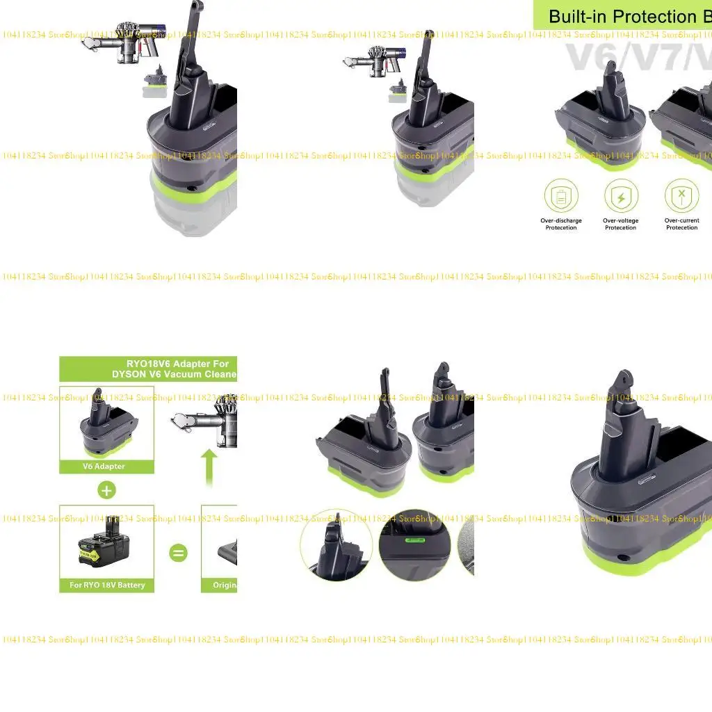 

P9FB Battery Adapter Converters Lithium Battery Replacement Converters for Battery for Handheld Vacuum Cleaners Use