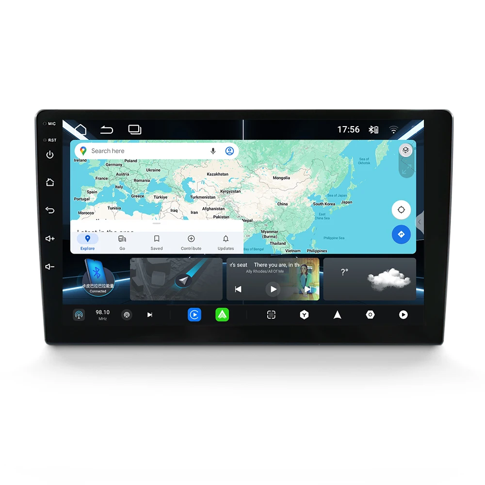 Mekede 9 / 10 Zoll Autoradio Multimedia-Player 1280*720 Universelles Steuergerät Android 15 Navigation GPS Intelligente Systeme Kabelloses Carplay AUTO – Detail 6
