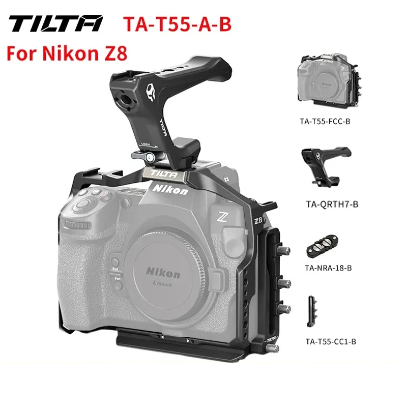 

TILTA TA-T55-A-B RIG Fuselage Protective Full Camera Cage Pro Kit for Nikon Z8 Titanium Gray Black Photography Accessories