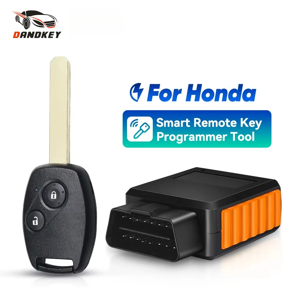 

Dandkey OBD Programmer Tool + Remote Car Key For Honda Accord Coupe 2DR Crosstour CR-V CR-Z Insight Fit 2007-2015 MLBHLIK-1T
