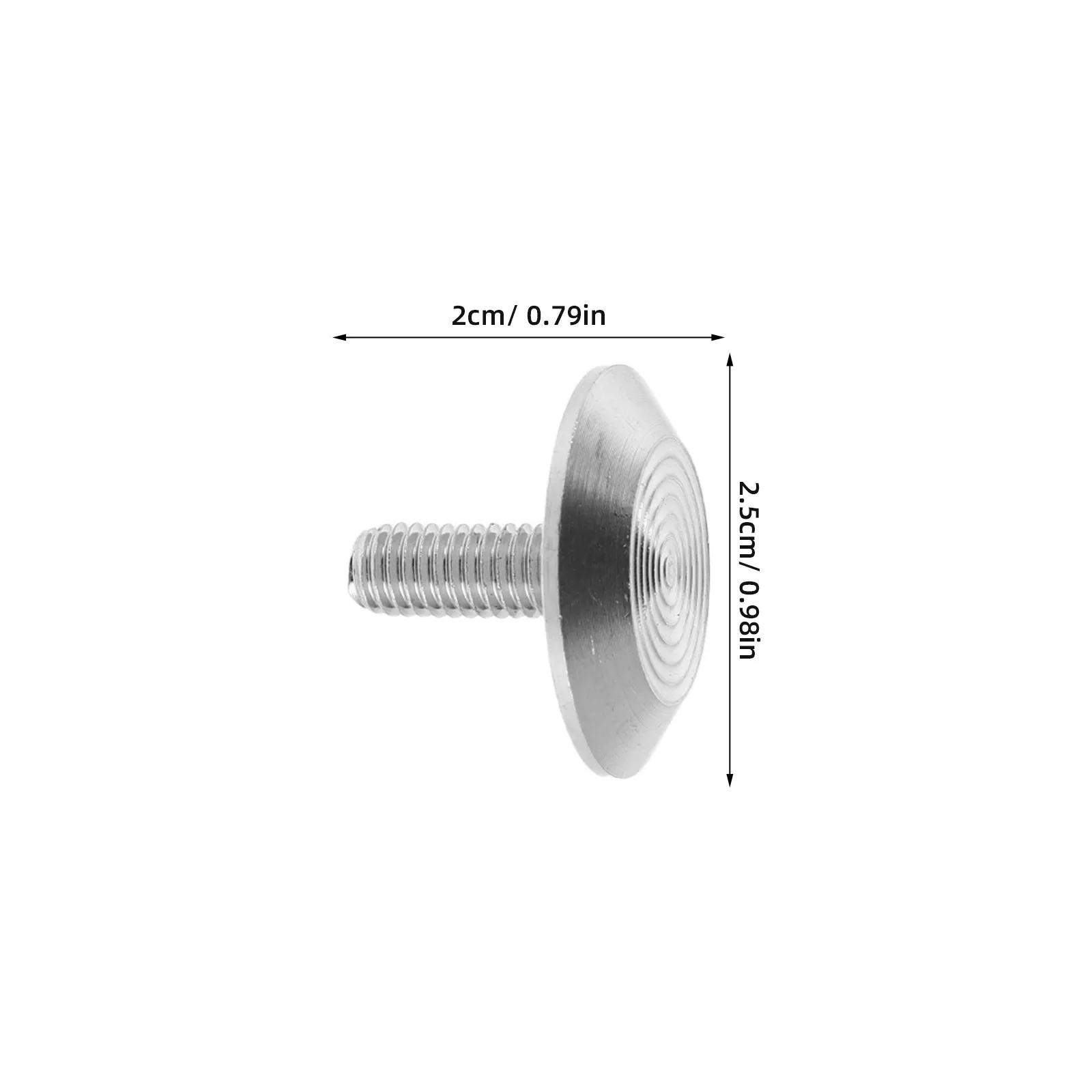 10Pcs Stainless Steel Pathway Studs Blind Safety Indicators 0.98 Inch Metal Nails for Public Sidewalk Tactile Guide