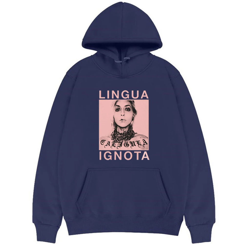 

Lingua Ignota Hoodie Long Sleeve Men Women Tracksuit Unisex Harajuku Streetwear American Singer Fashion Clothes Plus Size