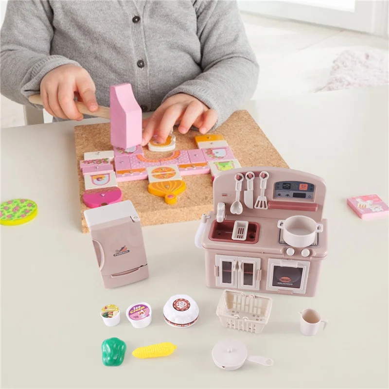 Ensemble de réfrigérateur de poêle de Simulation YH189-1S, petits appareils ménagers pour enfants, ensemble de cuisine pour garçons et filles