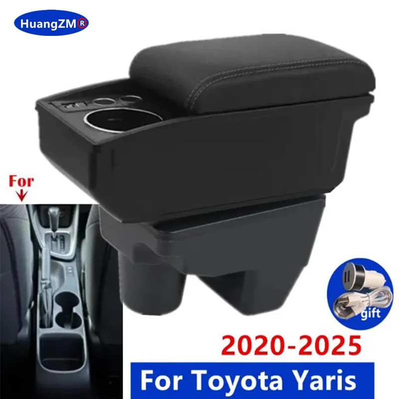 Für Toyota Yaris Armlehne Box Für Toyota Yaris Elegante GR Auto Armlehne auto Lagerung Box Retrofit teile Auto Zubehör 2021-2025