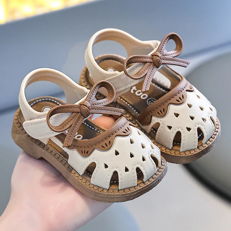 Baby Girls' sandals, summer girls' soft sole toddler learning shoes for infants 1-4years/Children's Summer Shoes4004