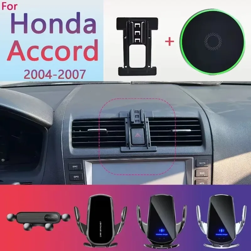 

Car Phone Holder Magsafe Wireless Charging Phone MagSafe Base Mobile Phone Mounts Car for Honda Accord MK7 2004 2005 2006 2007